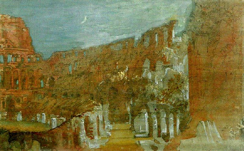 the colosseum by moonlight, J.M.W.Turner