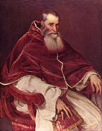 Titian Portrat Paul III oil painting picture