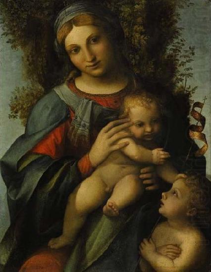 Madonna and Child with infant St John the Baptist, Correggio