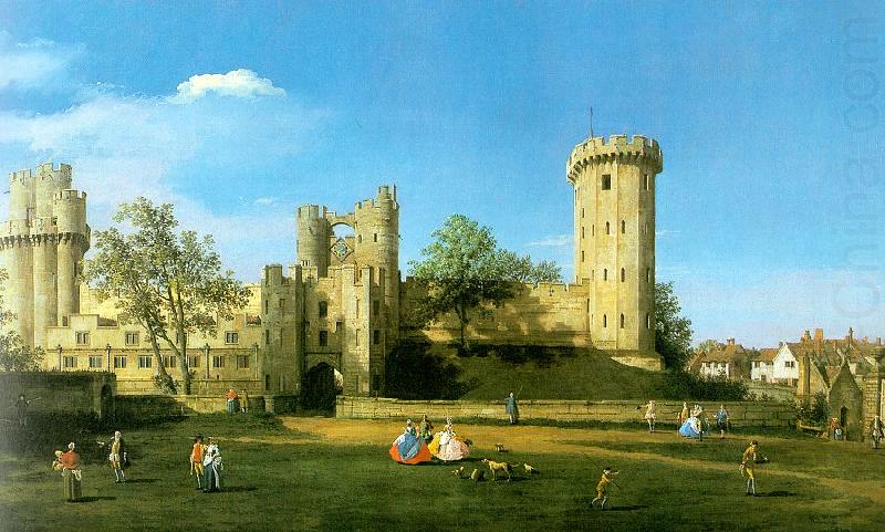 Warwick Castle- The East Front, Canaletto