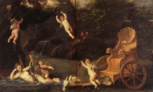 Detail of  The Repose of Venus, Domenichino