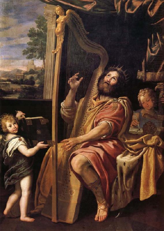 Le Roi David jouant de la harpe, Domenichino