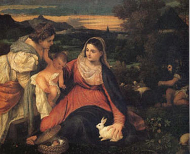 The Virgin with the Rabit (mk05), Titian