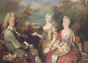 Largillierre Family Portrait (mk05) oil painting picture