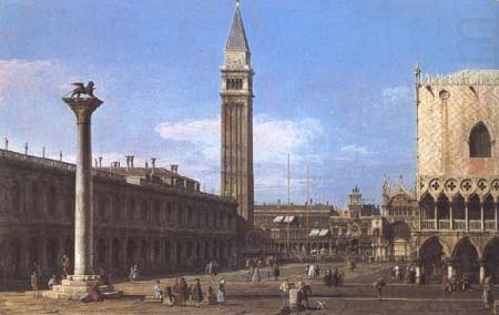 Venice The Piazzetta towards the Torre del'Orologio (mk25), Canaletto