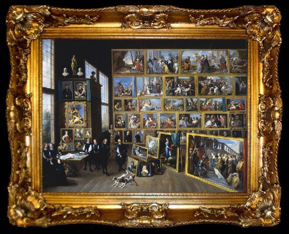 framed     David Teniers Archduke Leopold William in his Gallery in Brussels-p, ta009-2