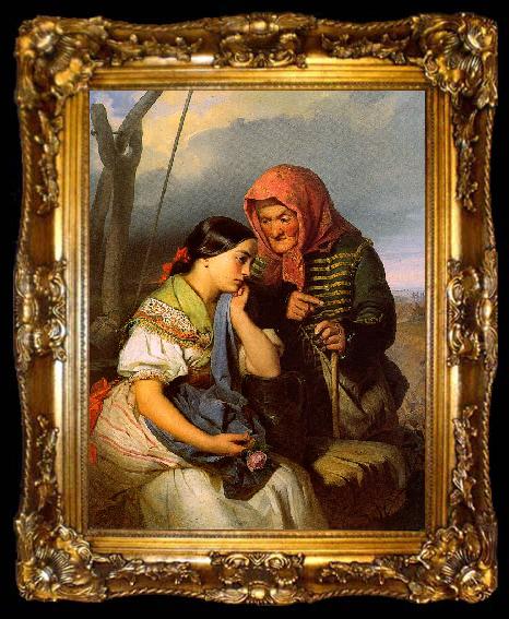 framed   Alajos Gyorgyi  Giergl Consolation A, ta009-2