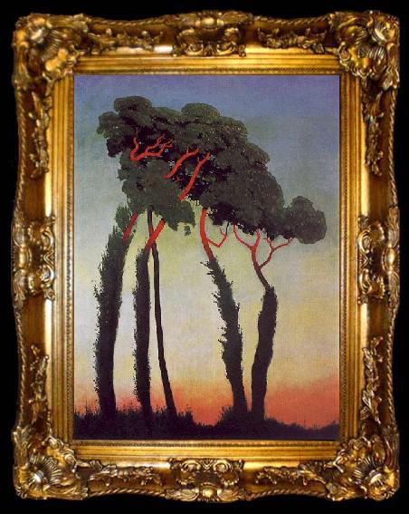 framed   Felix  Vallotton Landscape with Trees, ta009-2