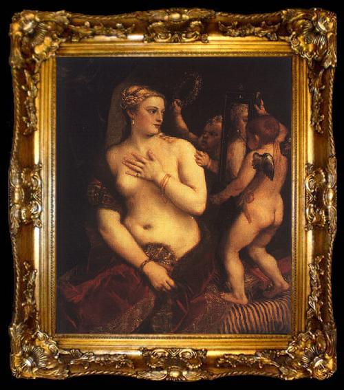 framed   Titian Venus with a Mirror, ta009-2