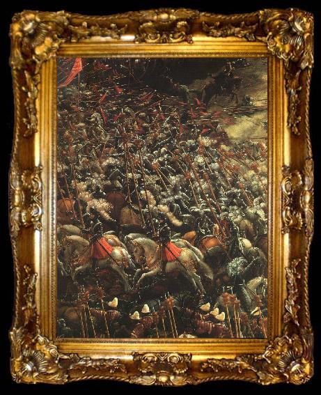 framed  ALTDORFER, Albrecht The Battle of Alexander (detail)   bbb, ta009-2