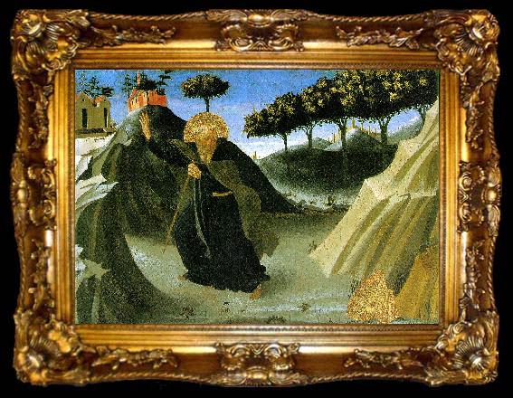 framed  ANGELICO  Fra Saint Anthony the Abbot Tempted by a Lump of Gold, ta009-2