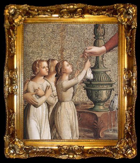 framed  ANTONIAZZO ROMANO Annunciation (detail)  hgh, ta009-2