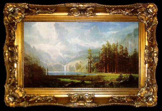 framed  Albert Bierstadt Grandeur of the Rockies, ta009-2