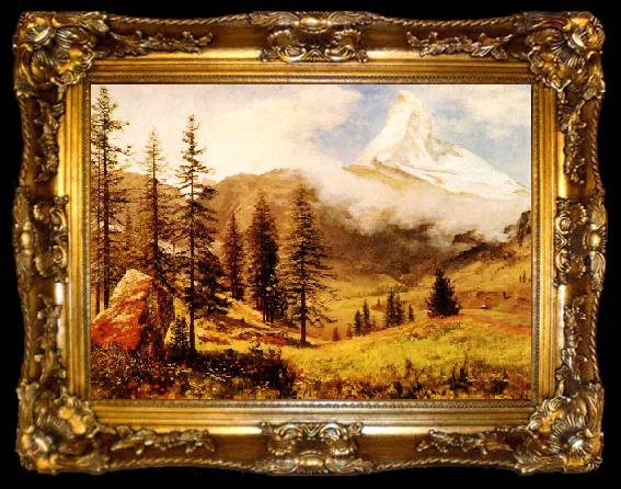framed  Albert Bierstadt The Matterhorn, ta009-2
