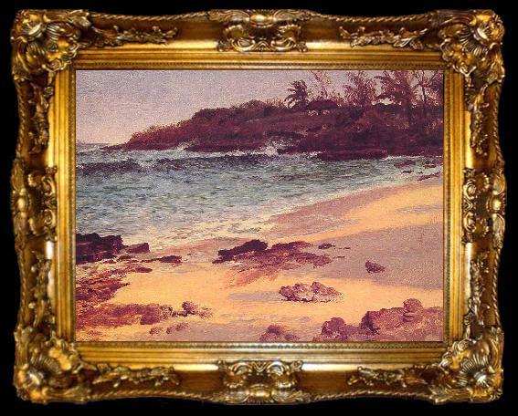 framed  Albert Bierstadt Bahama Cove, ta009-2