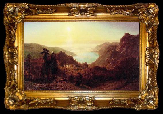 framed  Albert Bierstadt Donner Lake from the Summit, ta009-2