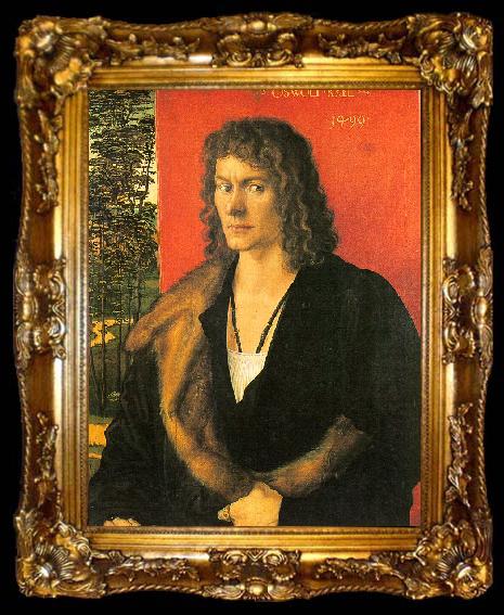 framed  Albrecht Durer Portrait of Oswalt Krel, ta009-2