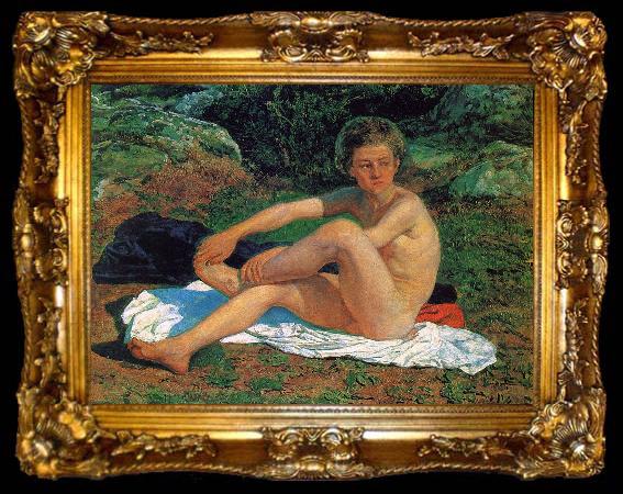framed  Alexander Ivanov Nude Boy, ta009-2