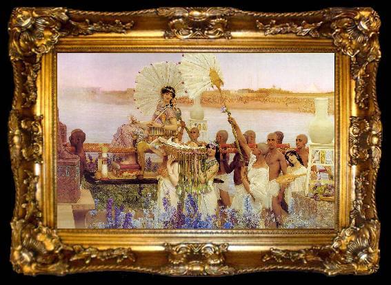 framed  Alma Tadema The Finding of Moses, ta009-2