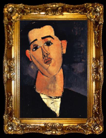 framed  Amedeo Modigliani Portrait of Juan Gris, ta009-2
