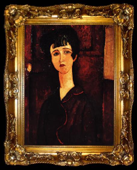 framed  Amedeo Modigliani Portrait of a girl ( Victoria ), ta009-2