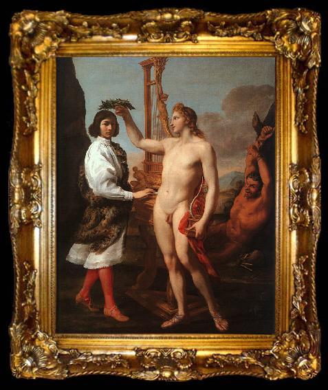framed  Andrea Sacchi Marcantonio Pasquilini Crowned by Apollo, ta009-2
