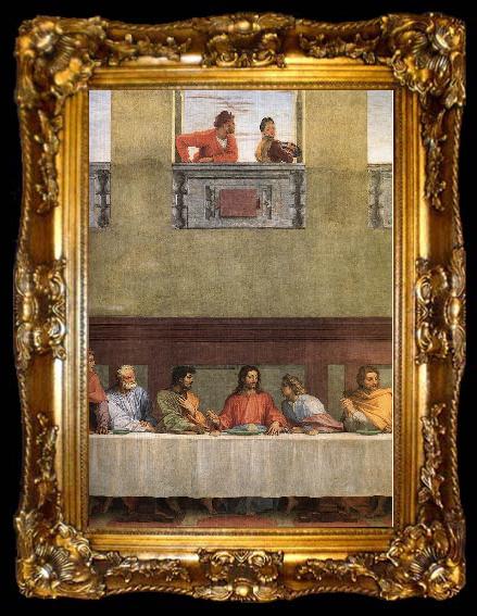 framed  Andrea del Sarto The Last Supper (detail) fg, ta009-2