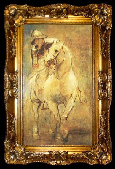 framed  Anthony Van Dyck Soldier on Horseback, ta009-2