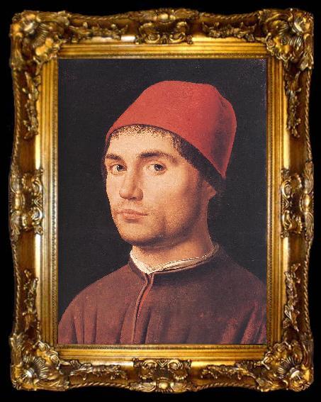 framed  Antonello da Messina Portrait of a Man  jj, ta009-2