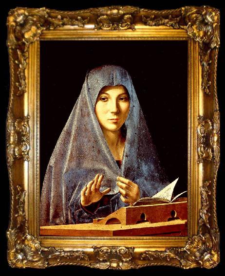 framed  Antonello da Messina Virgin Annunciate hhh, ta009-2