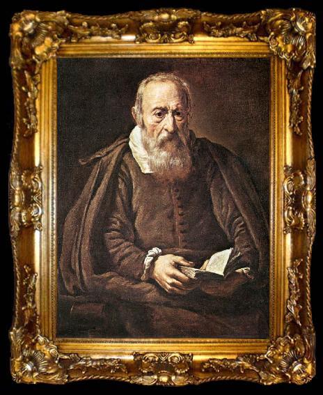 framed  BASSETTI, Marcantonio Portrait of an Old Man with Book g, ta009-2