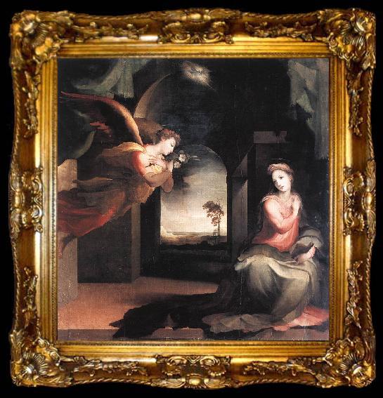 framed  BECCAFUMI, Domenico The Annunciation  jhn, ta009-2