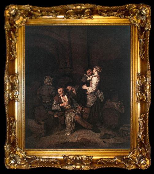 framed  BEGA, Cornelis Tavern Scene jhj, ta009-2