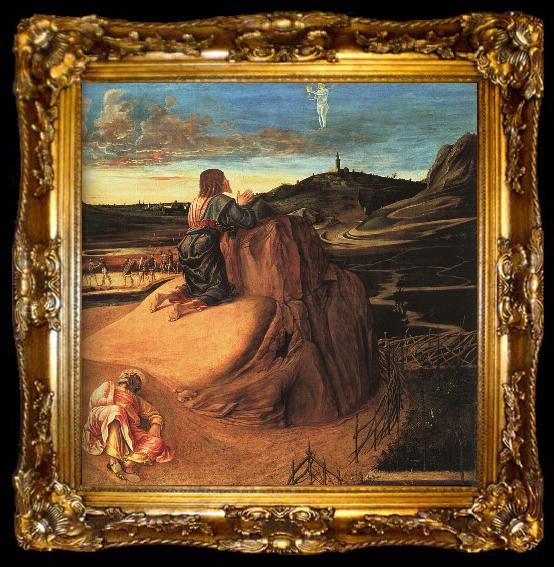 framed  BELLINI, Giovanni Agony in the Garden (detail), ta009-2