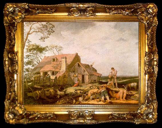 framed  BLOEMAERT, Abraham Landscape with Peasants Resting  gggf, ta009-2