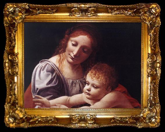 framed  BOLTRAFFIO, Giovanni Antonio The Virgin and Child (detail) dfg, ta009-2
