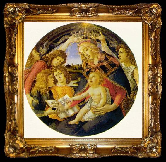 framed  BOTTICELLI, Sandro Madonna of the Magnificat  fg, ta009-2