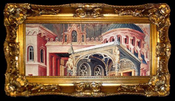 framed  BROEDERLAM, Melchior The Annunciation (detail) fdg, ta009-2