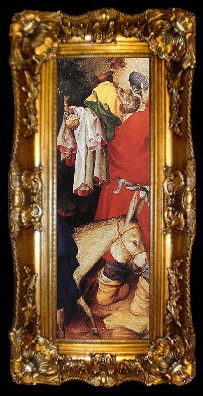 framed  BROEDERLAM, Melchior The Flight into Egypt (detail) dsf, ta009-2