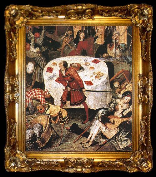framed  BRUEGEL, Pieter the Elder The Triumph of Death (detail) g, ta009-2