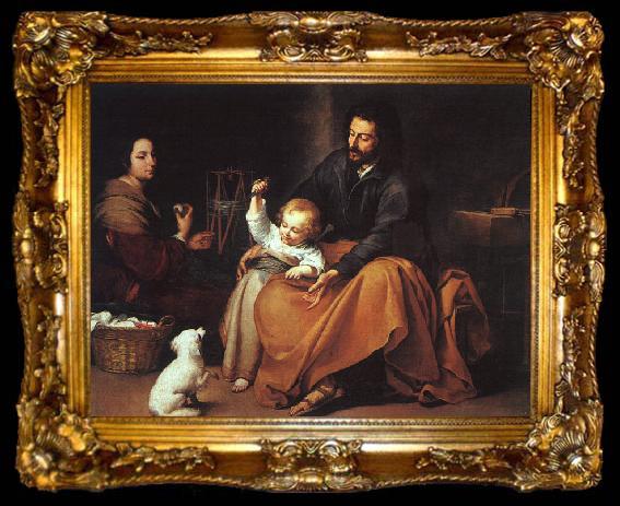 framed  Bartolome Esteban Murillo The Holy Family  dfffg, ta009-2