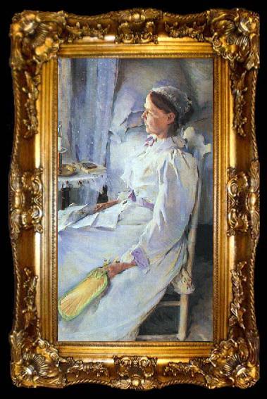 framed  Beaux, Cecilia New England Woman, ta009-2