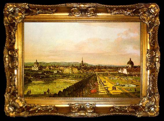 framed  Bernardo Berlotto View of Vienna from the Belvedere, ta009-2