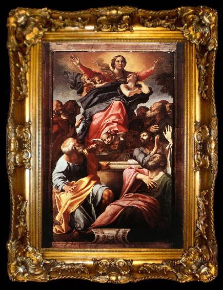 framed  CARRACCI, Annibale Assumption of the Virgin Mary dfg, ta009-2