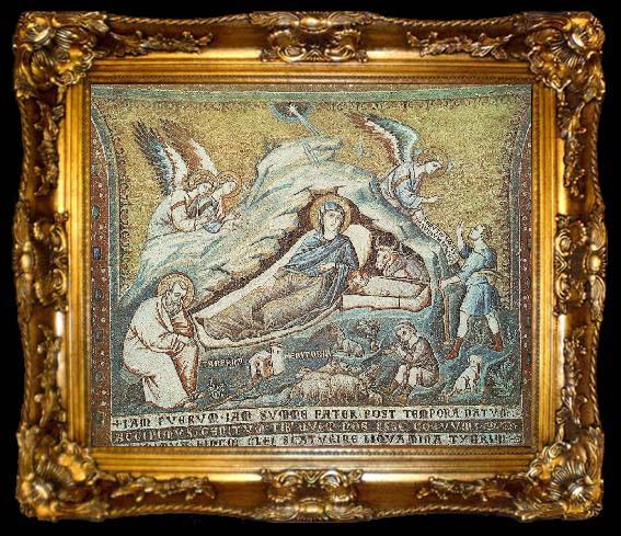 framed  CAVALLINI, Pietro The Birth of Jesus dfg, ta009-2