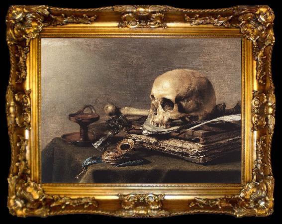 framed  CLAESZ, Pieter Vanitas Still-Life gd, ta009-2