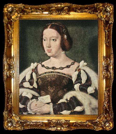 framed  CLEVE, Joos van Portrait of Eleonora, Queen of France  fdg, ta009-2