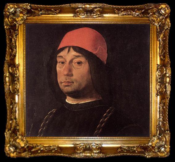 framed  COSTA, Lorenzo Portrait of Giovanni Bentivoglio dfg, ta009-2