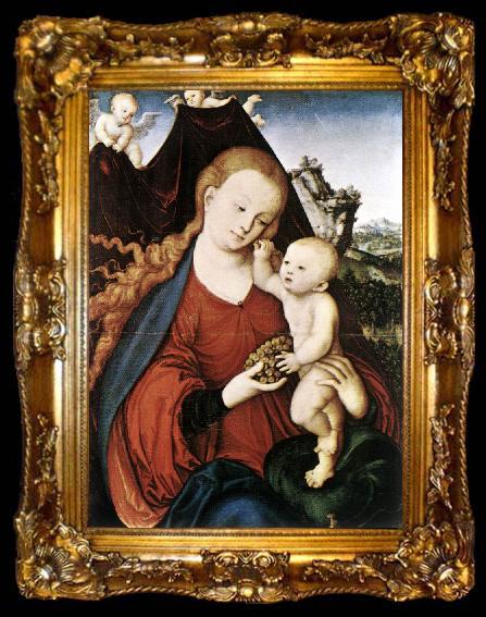 framed  CRANACH, Lucas the Elder Madonna and Child fgd142, ta009-2