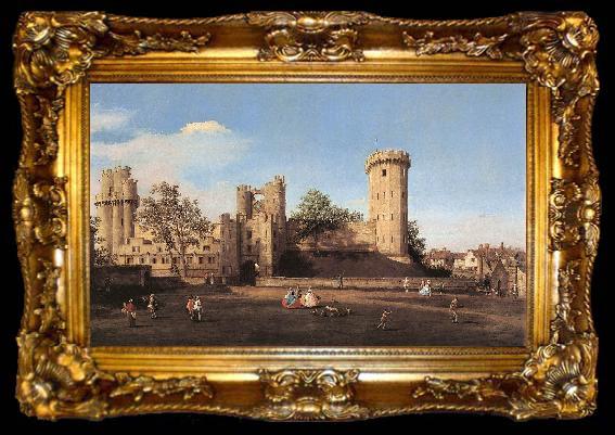 framed  Canaletto Warwick Castle: the East Front df, ta009-2